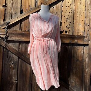 Anthropologie dRa Los Angeles Striped Orange Dress Size XS